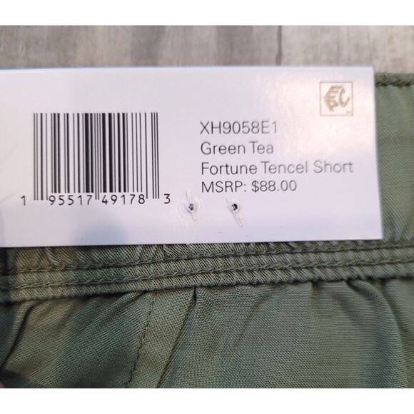 NWT Social Standard By Sanctuary Sz Large Shorts Fortune Tencel Tea Green Hiking - Picture 3 of 6